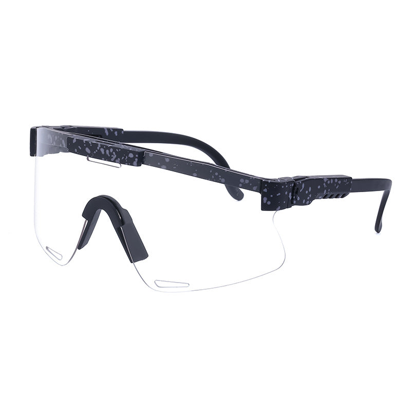 New European and American Style Colorful Outdoor Cycling Windproof Sunglasses for Men and Women Integrated Sports Sun Protection Sunglasses