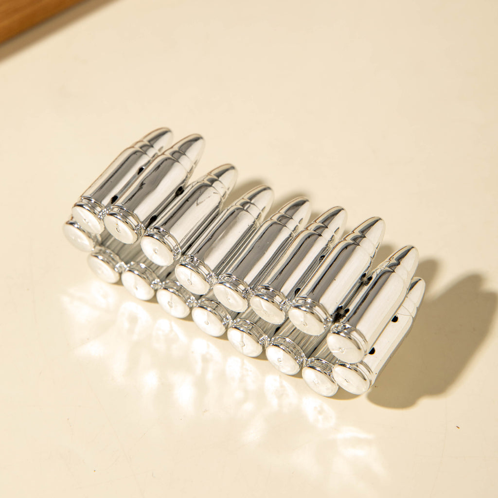 European and American Fashion Accessories with Personality CCB Bullet Bracelet Set  Wholesale of Niche Design Elastic Bracelets