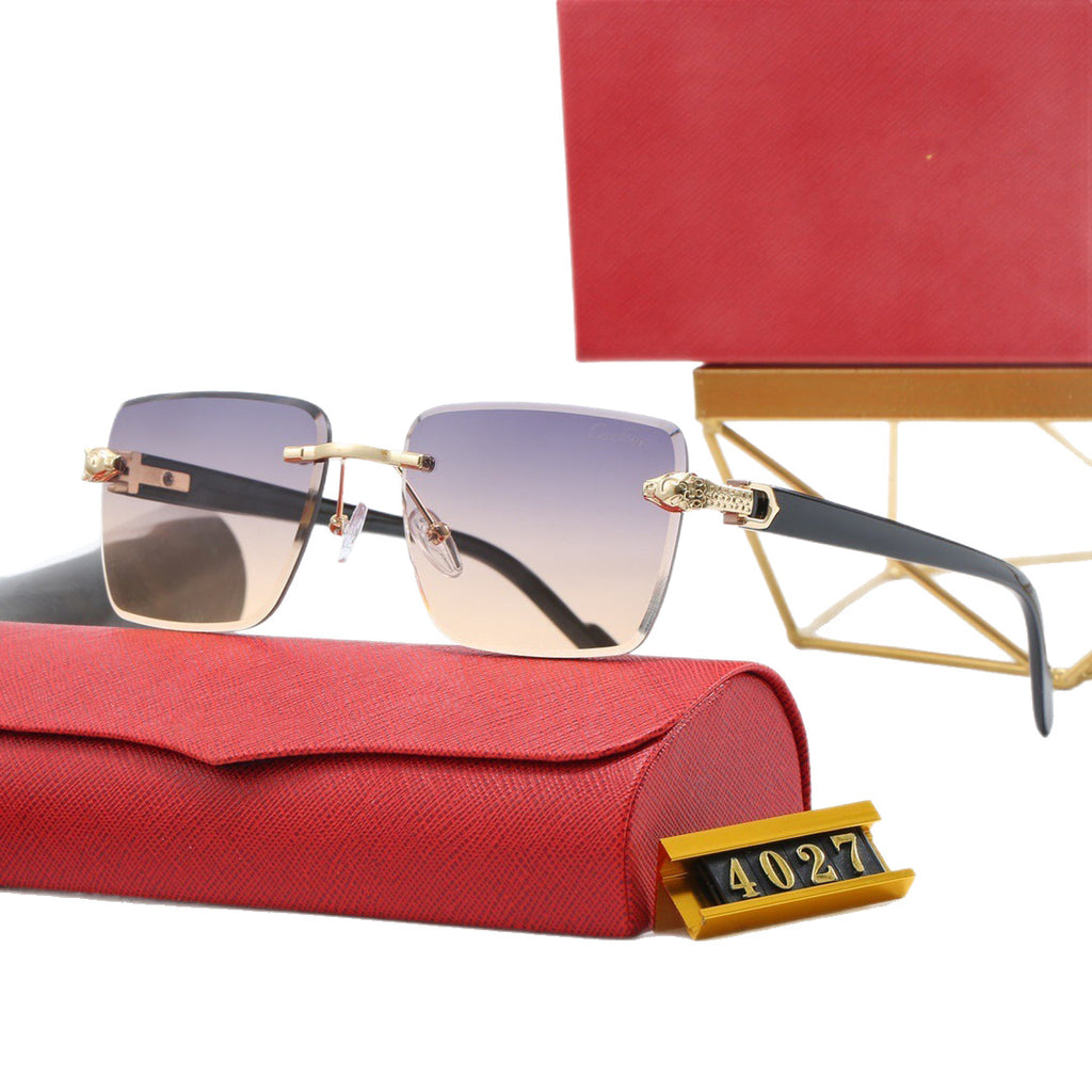 European and American Style Sunglasses Metal Sunglasses for Women Fashion UV Protection Outdoor Street Style Slimming