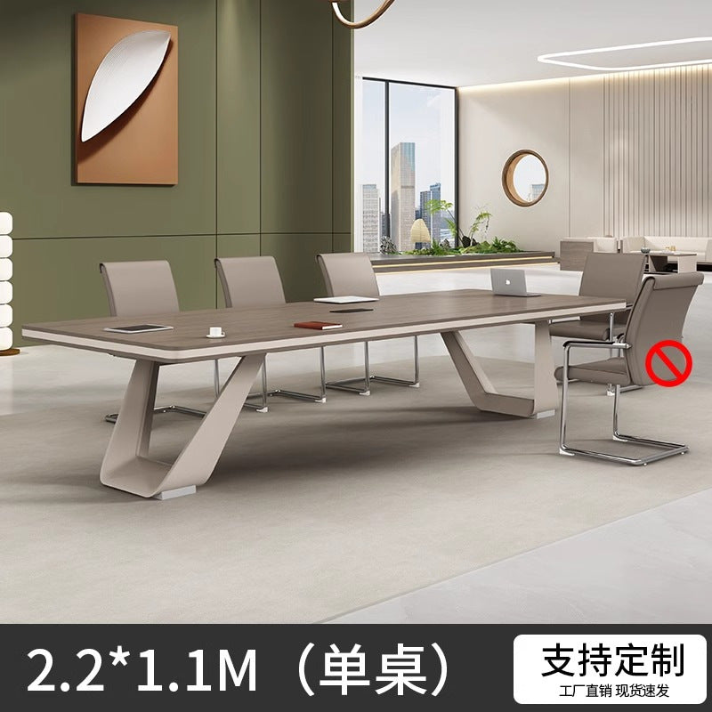 Conference Table Training Office Furniture Long Table Rectangular Table Office Large Simple Modern Meeting Table and Chair Set