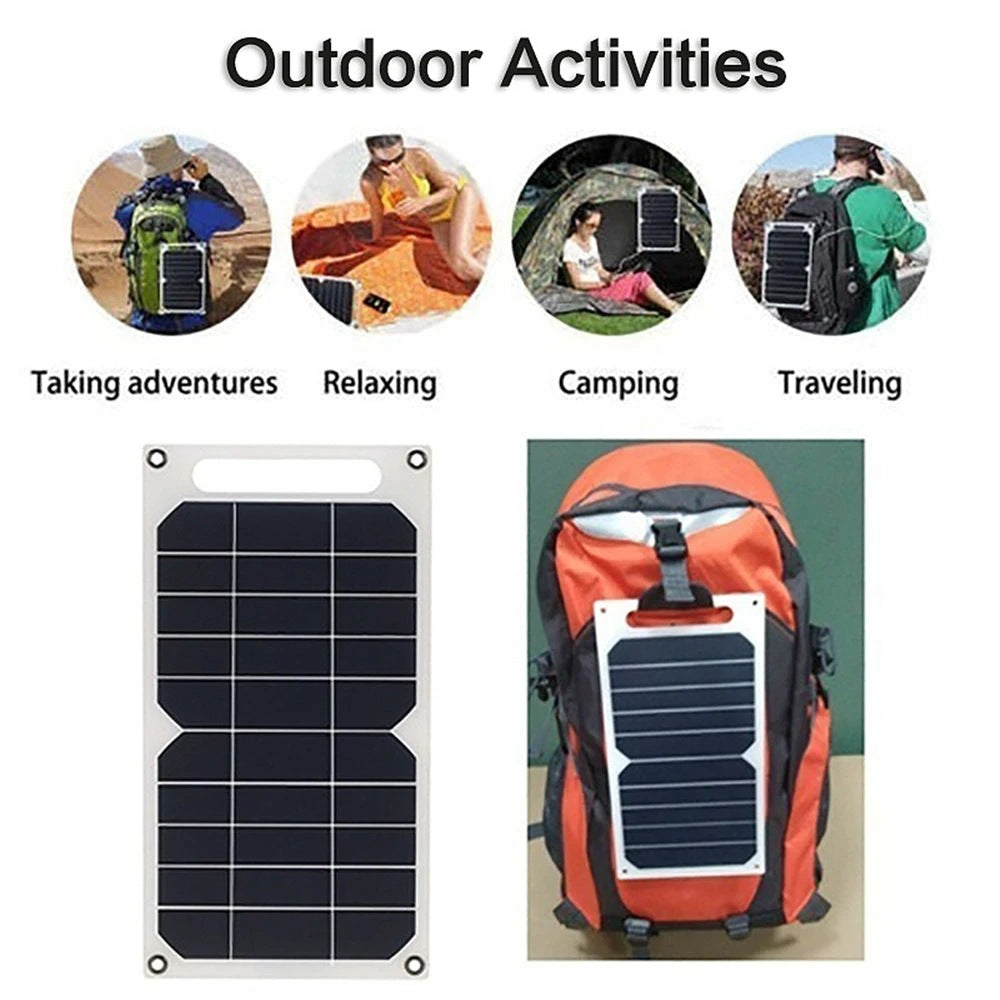 5V 6W Solar panel output USB Outdoor Portable Solar System Mobile Phone Charger Too
