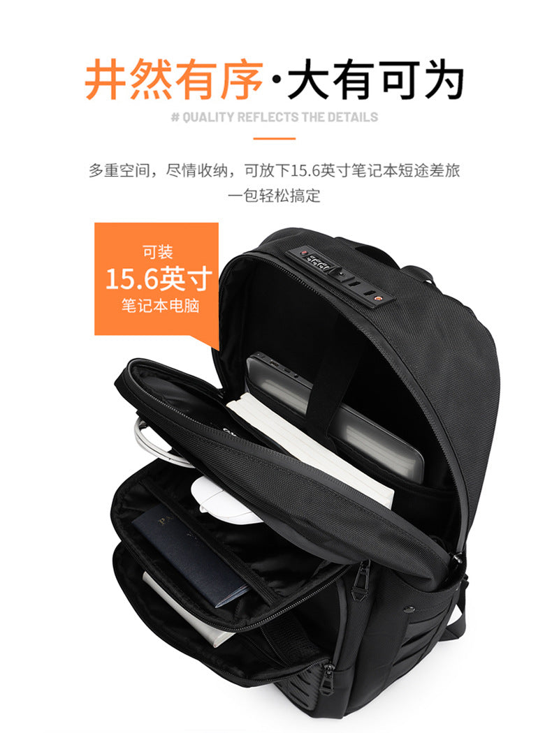 OZUKO Backpack Men's College Student Bag Lightweight Waterproof Large Capacity Casual Sports Computer Commuting Backpack