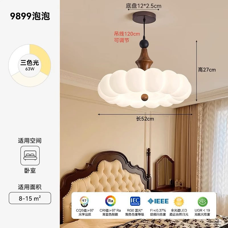 Bedroom Ceiling Light French Vintage Cream Master Bedroom Room Lighting Full Spectrum Eye Protection Modern Simple Study Light