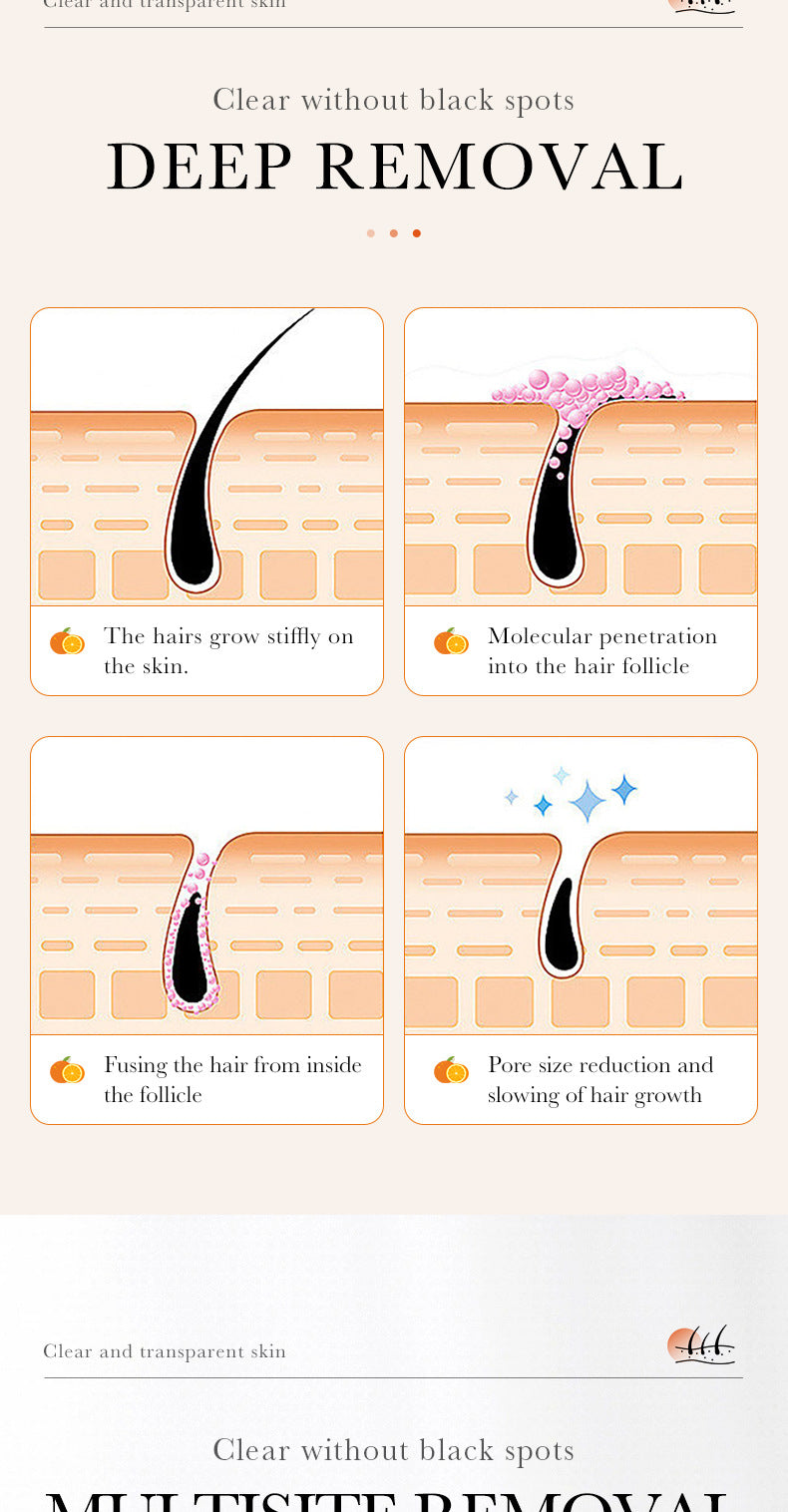 Full English VC Depilatory cream60g SADOER Vitamin C Hair Removal Without Irritation  Wholesale