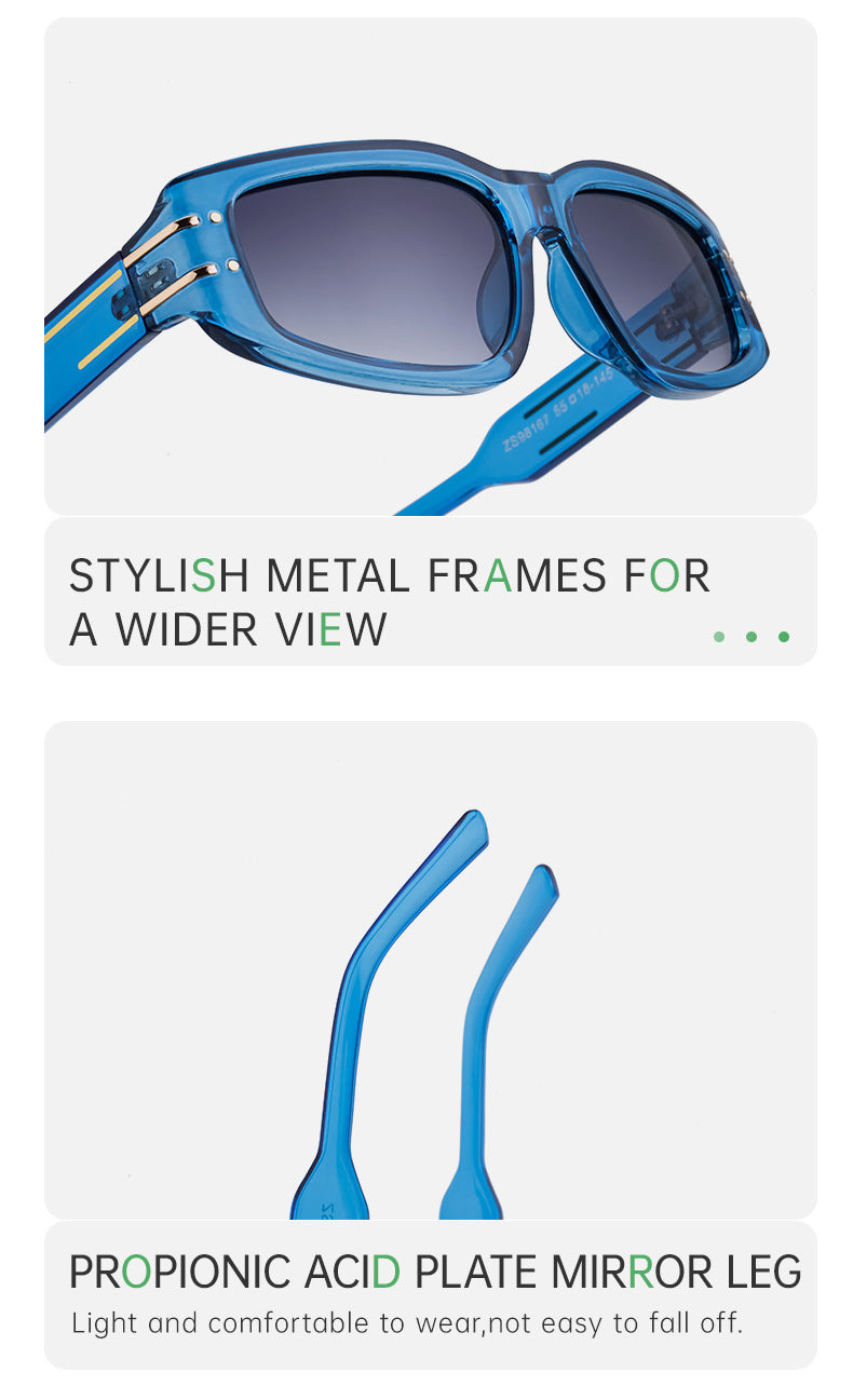 Fashion Square Frame Sunglasses for Women, Sun Protection, High-End European and American Style Small Frame Glasses Wholesale sunglasses Sunglasses