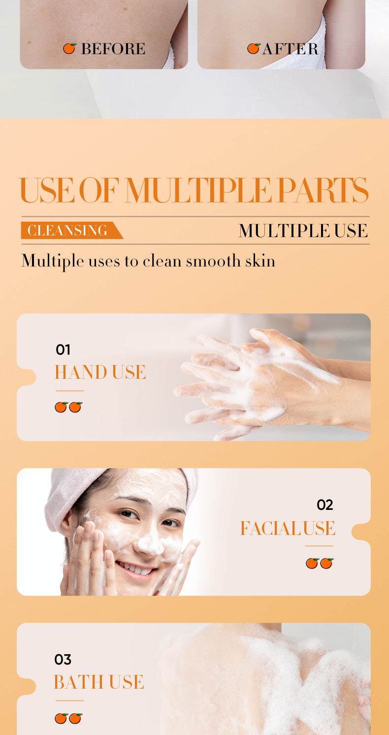 All English Vitamins C Soap SADOER Clean Bath Cleansing Essential Oil Handmade Soap  Foreign Trade Wholesale