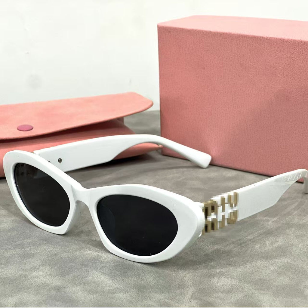mm New Retro Narrow Frame Cat Eye Women's Small Frame Sunglasses Fashion Cat Eye Sunglasses Trendy Sunglasses Wholesale