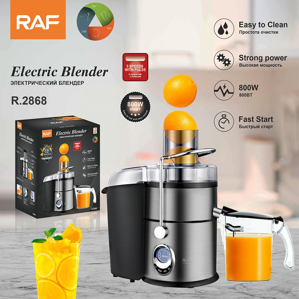 RAF Stainless Steel Juicer /l Cooking Machine/Children's Fruit Juicer Original Juice Extractor with Juice and Pulp Separation R.2868