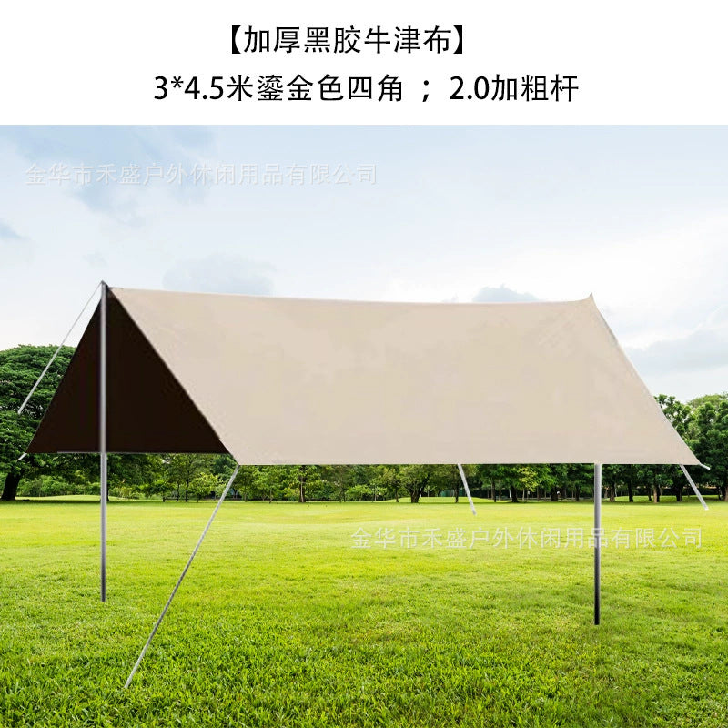 Camping Tarp Wholesale In Stock Camping Tent Outdoor Sunshade Portable Sun Protection Rainproof Tarp Tent