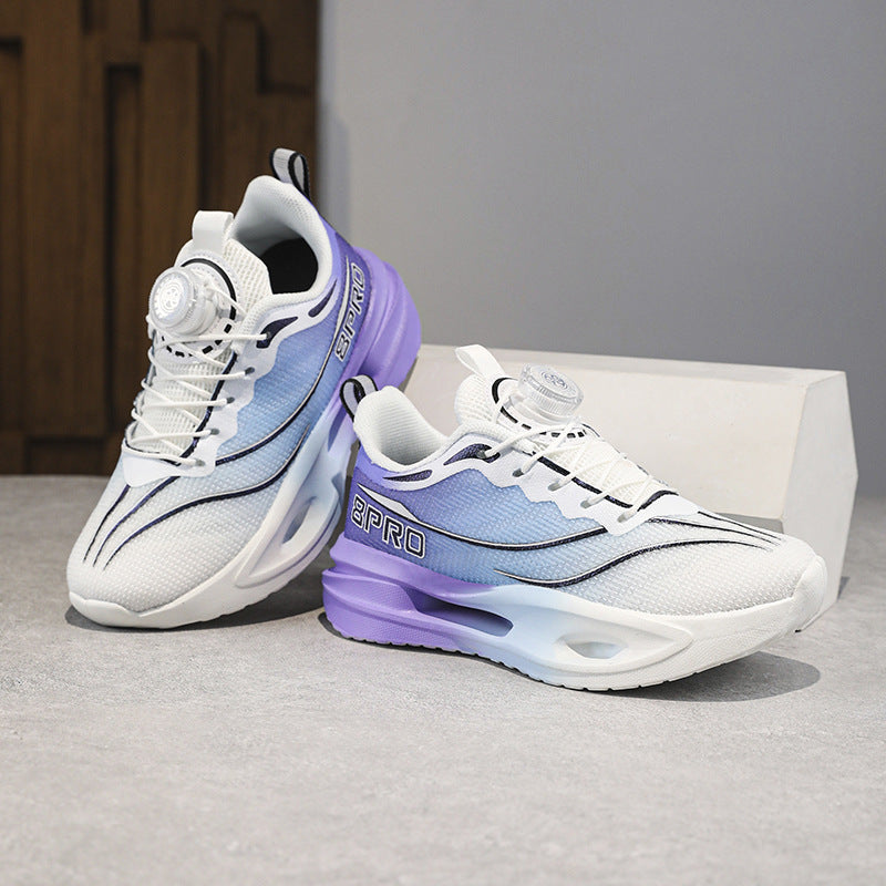 Spring and Summer Fashion Comfortable Running Shoes for Teenagers, Casual Shoes with High Elasticity and Shock Absorption, Student Marathon Training Sports Shoes