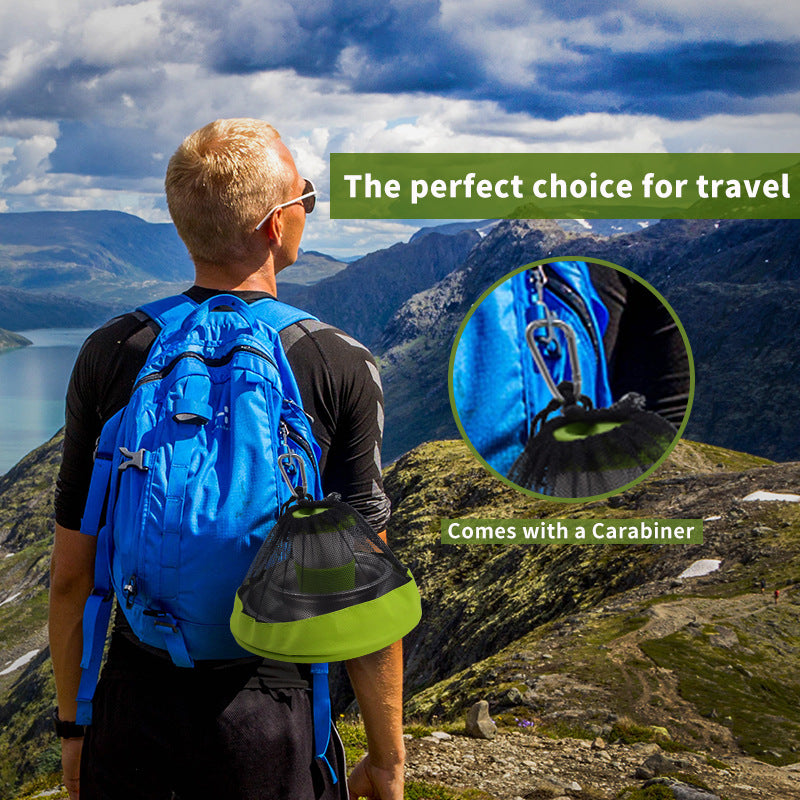 Wholesale Camping Tableware Set11pcs Outdoor camping barbecue travel supplies stainless steel bowls chopsticks plates cups