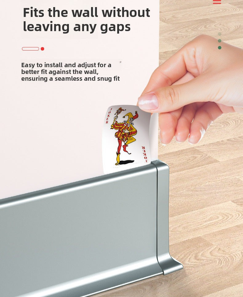 Aluminum alloy baseboard minimalist and ultra-thin4/6/8cm Self-adhesive, no-drill stainless steel metal baseboard wholesale