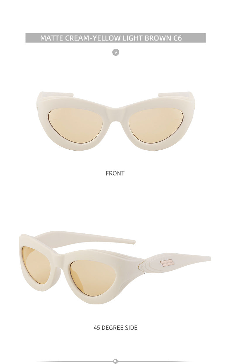 European and American Millennium Y2K Cat Eye Sunglasses Women's Cycling Windproof Sunglasses Women's Glasses Wholesale sunglasses