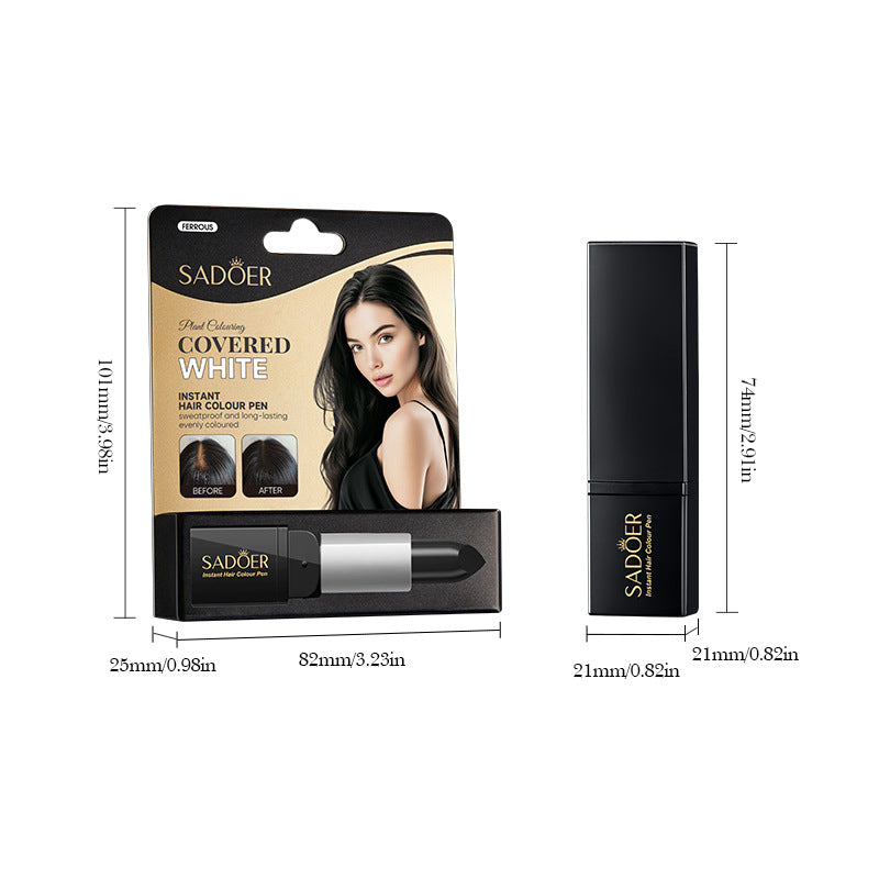 Cross-border Hair Dye Pen3.8g Moisturizing Hair Black Men and Women Conditioner Export Manufacturer Wholesale