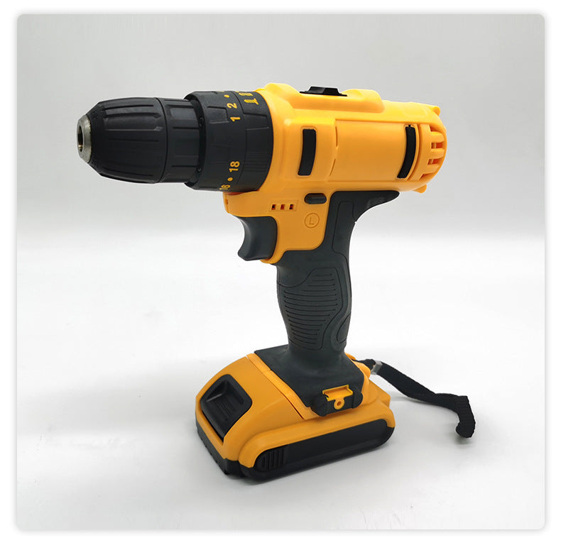 Wholesale Rechargeable Cordless Drill Lithium Battery Hand Drill Multifunctional Electric Screwdriver Pistol Drill Electric Screwdriver Factory Direct Sale