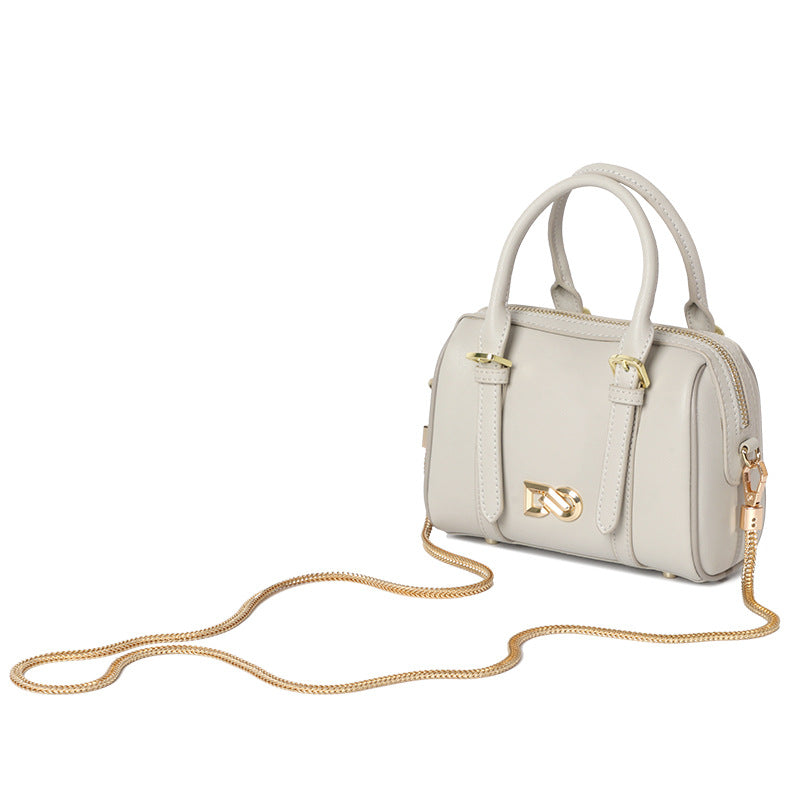 New Trendy Fashion Pillow Bag Women's Mini Boston Shoulder Crossbody Handbag Large Round Bucket Bag