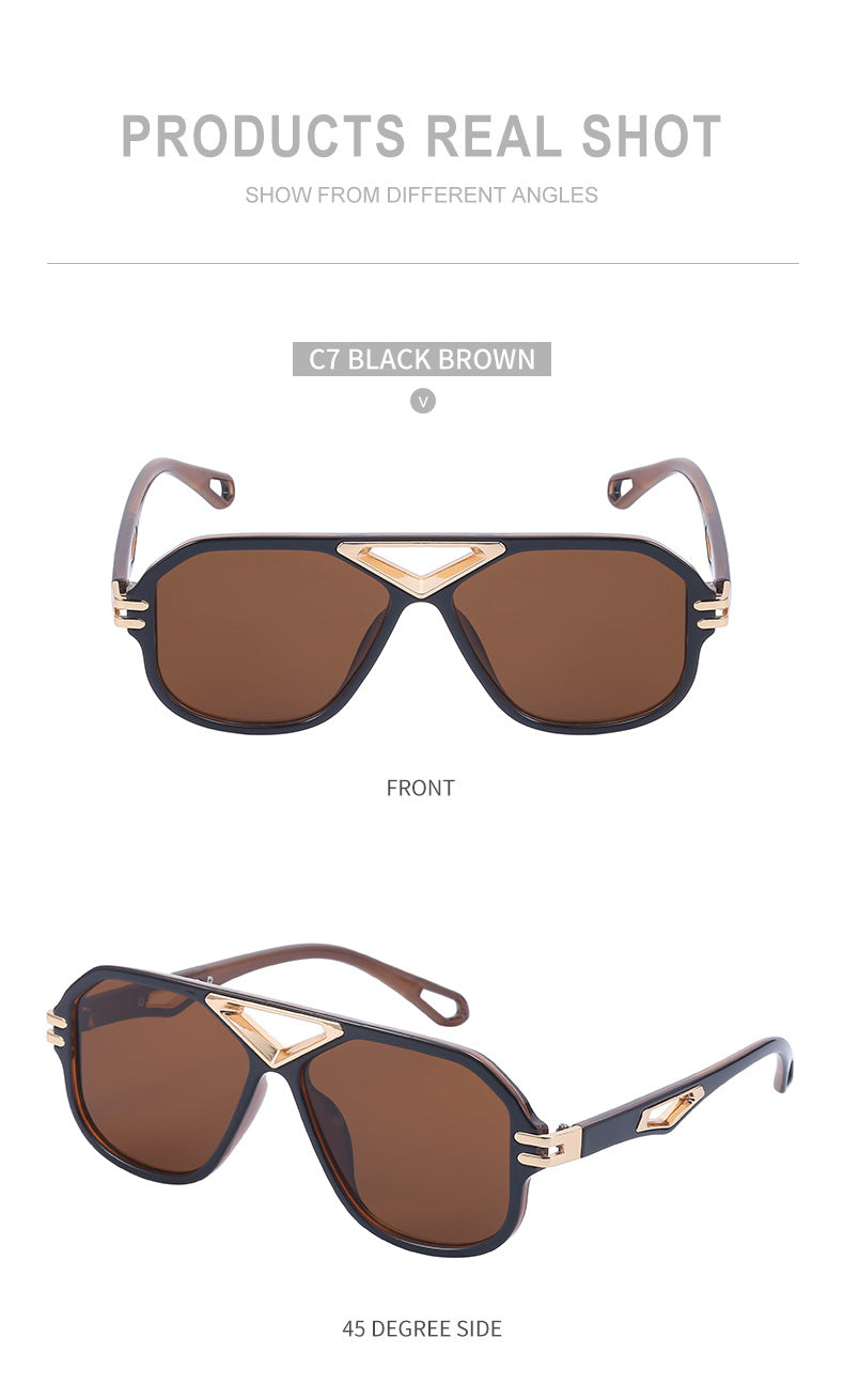 European and American Retro Steampunk Sunglasses for Men High-End Sunglasses Men's Trendy Glasses Wholesale shades