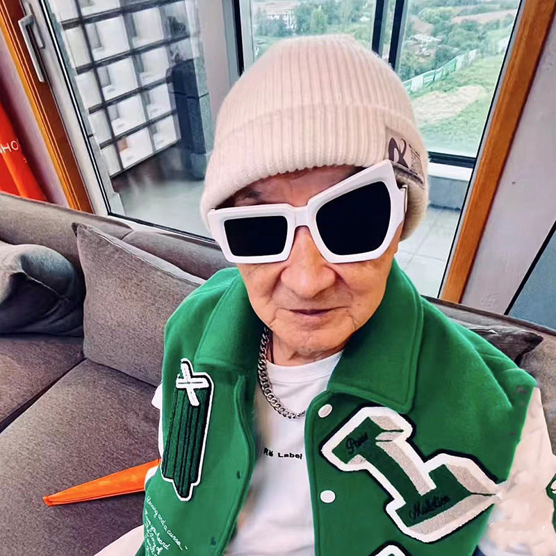 European and American Steampunk Sunglasses Unique Irregular Outdoor Sun Protection Sunglasses for Men High-end Glasses Wholesale