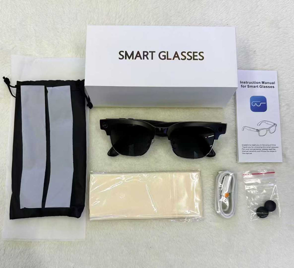 W630Smart Glasses800Megapixel photochromic lens with image stabilization for video recording AI Simultaneous Translation Recognition