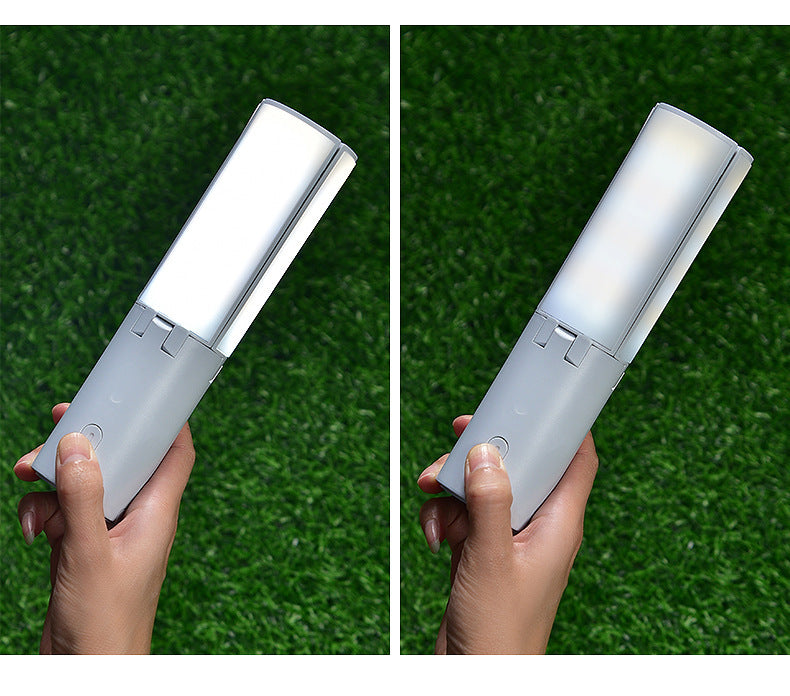 Camping Multifunctional Folding Light Tent Atmosphere Light Camping Lantern Handheld Hanging Light Dormitory Student Lighting Outdoor