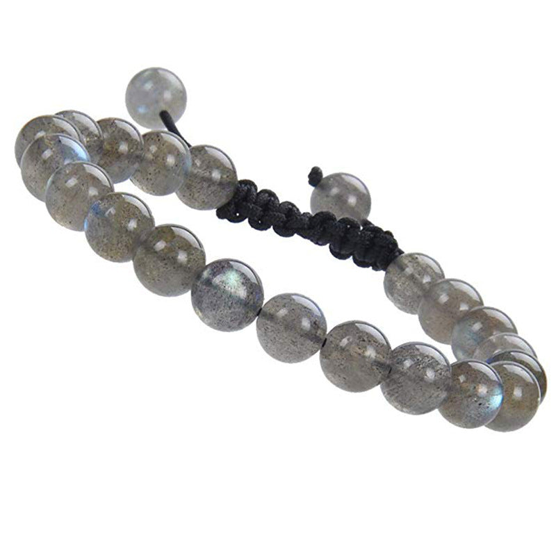 AliExpress Natural Tiger Eye Stone Bracelet Agate Couple Woven Bracelet Peacock Stone Woven Bracelet