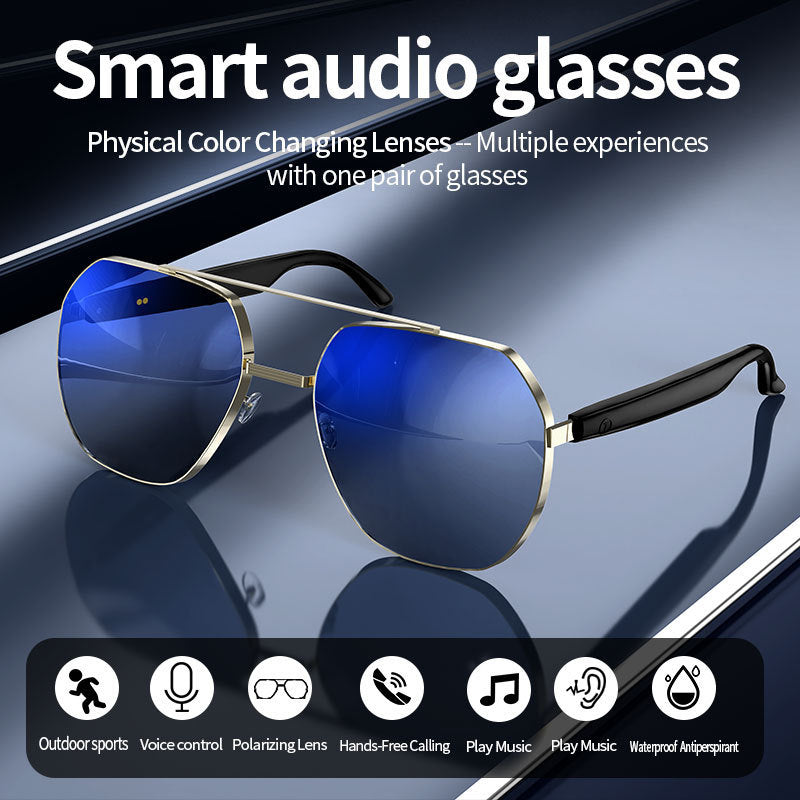 New Hot-Selling Smart AI Bluetooth Glasses for Business Calls TWS Bluetooth Headset Smart Glasses