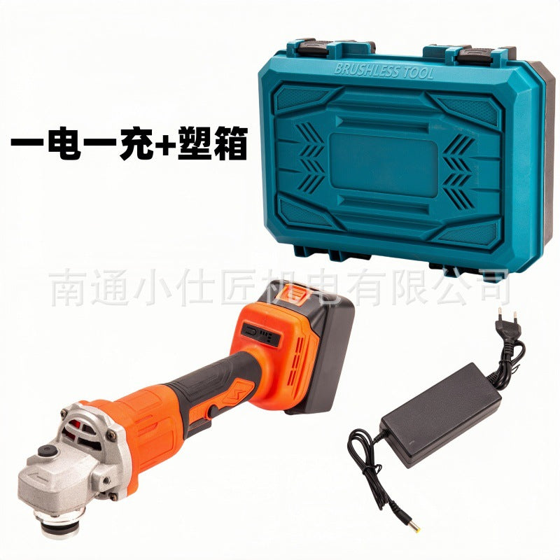 Brushless Angle Grinder High Power Polisher Cordless Rechargeable Cutting Grinding Household Lithium Battery Angle Grinder