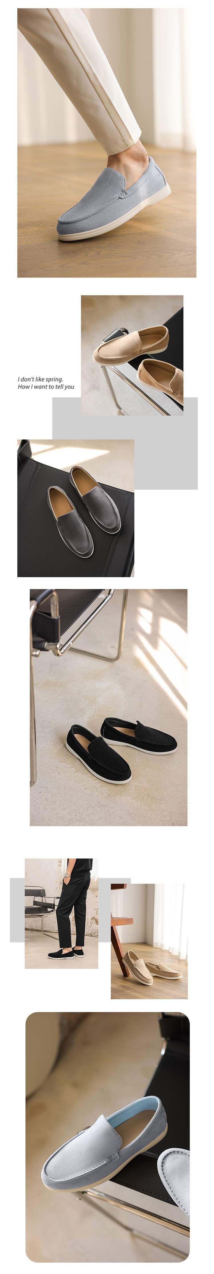 Men's Loafers2025New Summer Breathable Slip-On Casual Cloth Shoes for Men Trendy Fashion Lazy Loafers