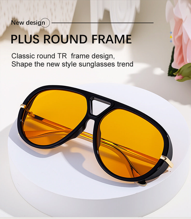 2025New Style Toad Sunglasses for Women, European and American High-End Retro Punk Style Sunscreen Sunglasses for Men, Trendy Eyewear shades