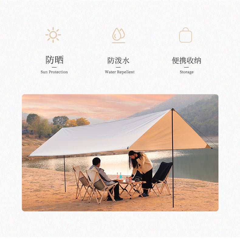 Outdoor Canopy Tent Camping Picnic Rainproof Sunshade Fabric Shelter Portable Wholesale