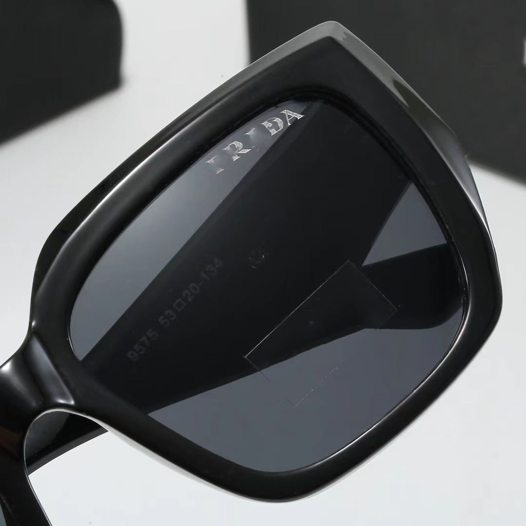 Fashionable European and American Style p Home casual UV protection sunglasses oval large frame glasses popular sunglasses