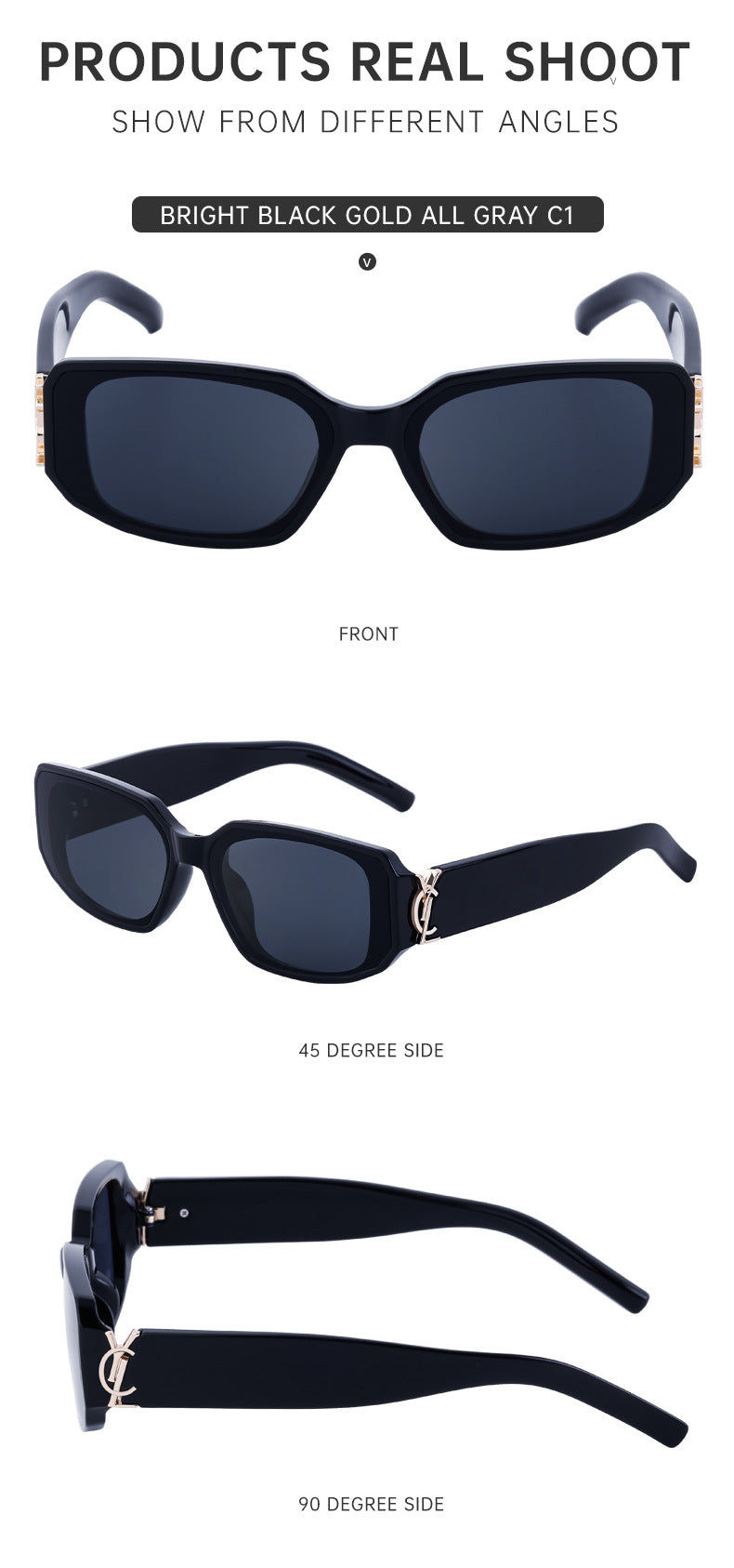 European and American fashion narrow frame sunglasses for women INS Street style square sunglasses for women wholesale sunglasses