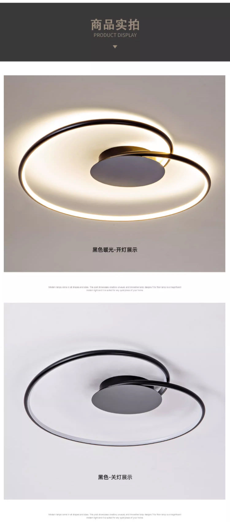 Bedroom light led Modern Minimalist Ceiling Light Internet Celebrity ins Creative Heart-Shaped Home Main Bedroom Study Zhongshan Lighting