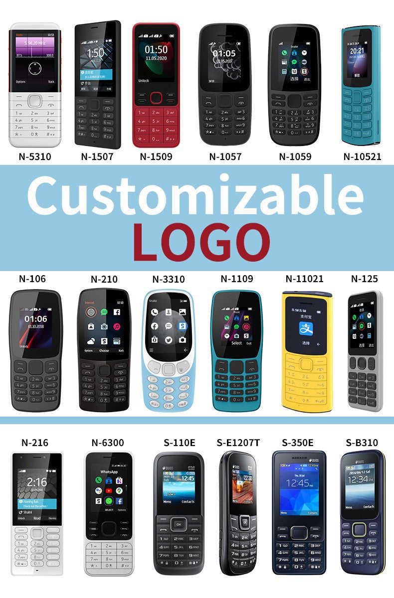 Popular105Dual SIM Senior Phone2G GSM Straight button phone non-smartphone factory wholesale