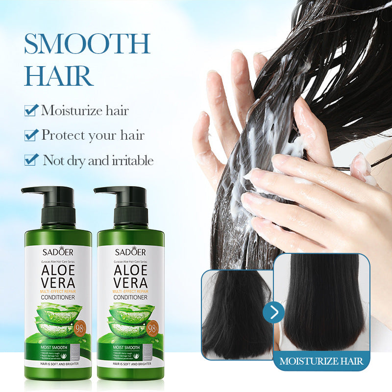 Aloe Vera Conditioner500ml SADOER Multi-effect Frizz Improvement Large Capacity Cross-border Wholesale