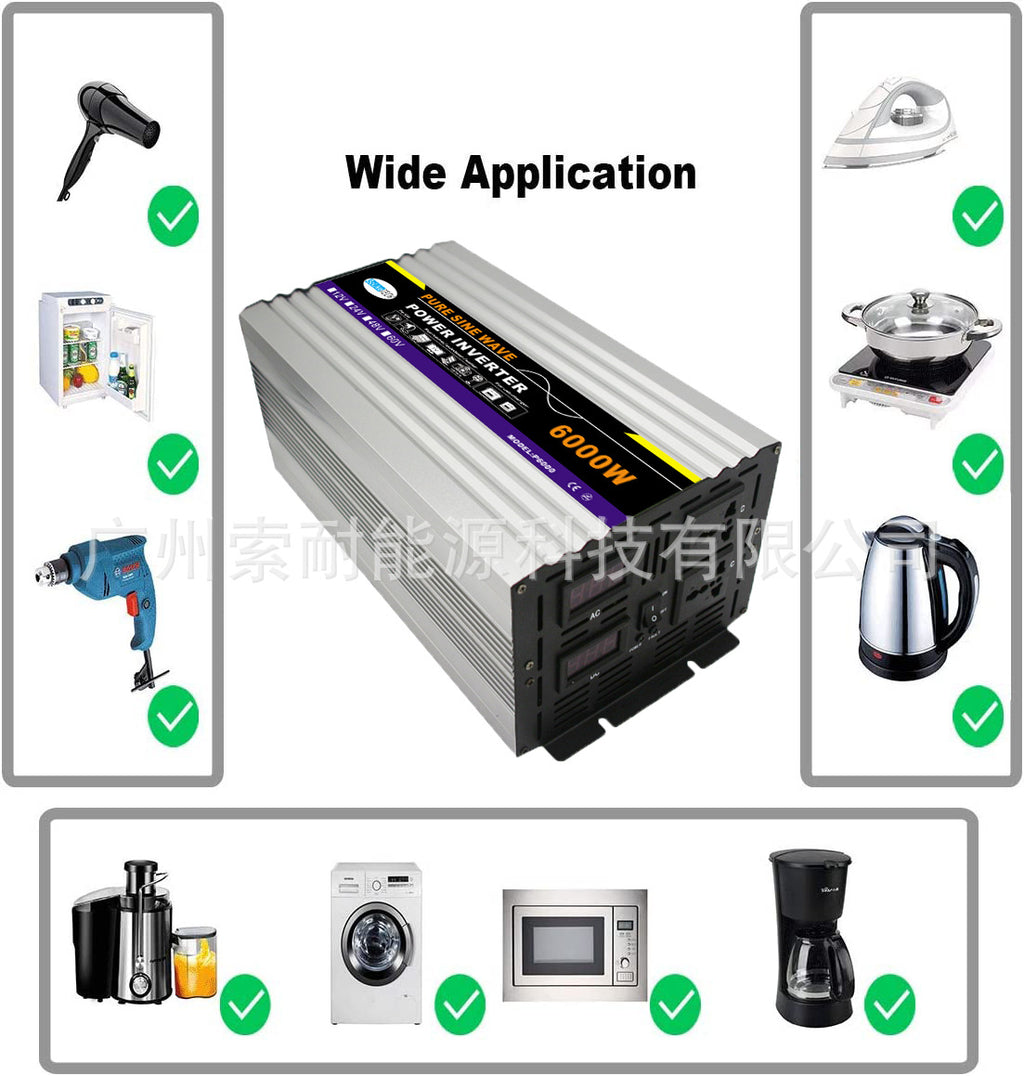 Pure Sine Wave Inverter DC12V/24V Turn AC110V120V Rated Power2500W 3000W Export