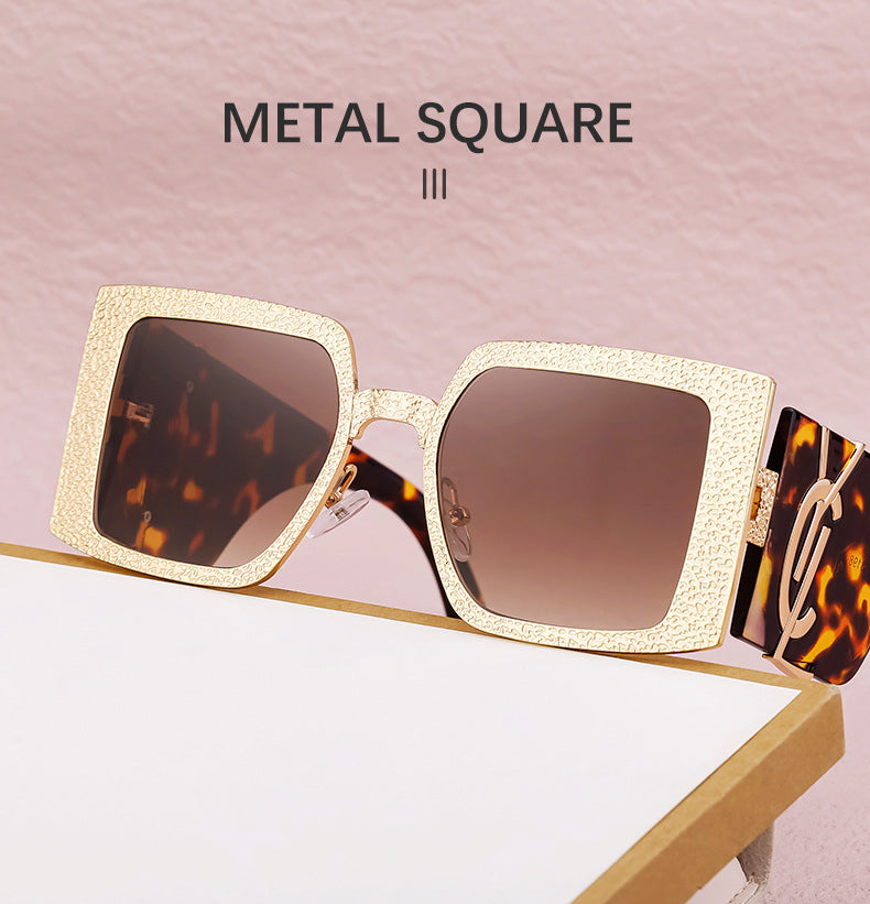 European and American Fashion Large Frame Sunglasses for Women, Sun Protection Outdoor Sunglasses, Wholesale Big Brand Glasses sunglasses