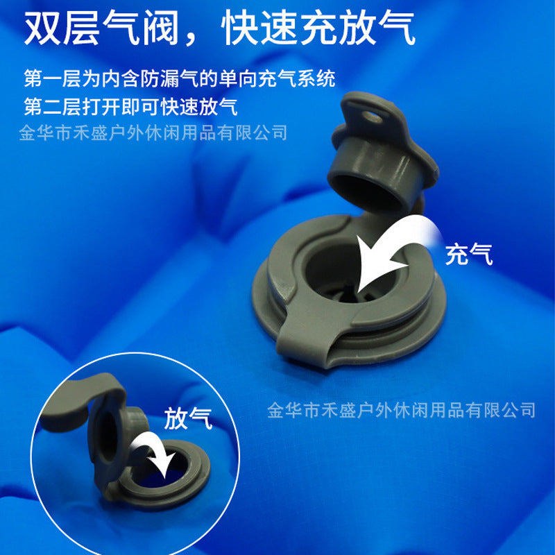 Mattress,Ultra-light Camping Mat with Pillow Built-in Foot Pump Waterproof Portable Compact Inflatable Mattress for Camping