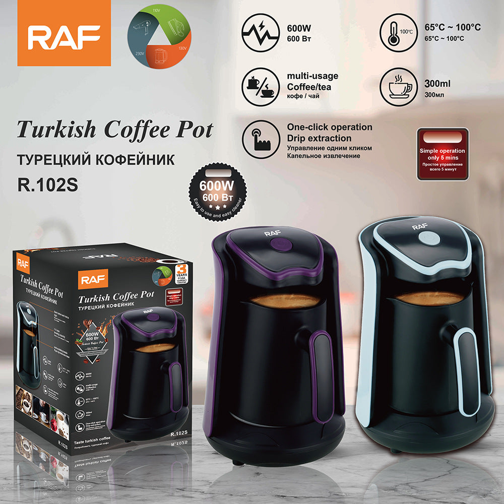 RAF Home Use Heated Coffee Cup New Turkish Coffee Pot Portable Office Coffee and Tea Maker