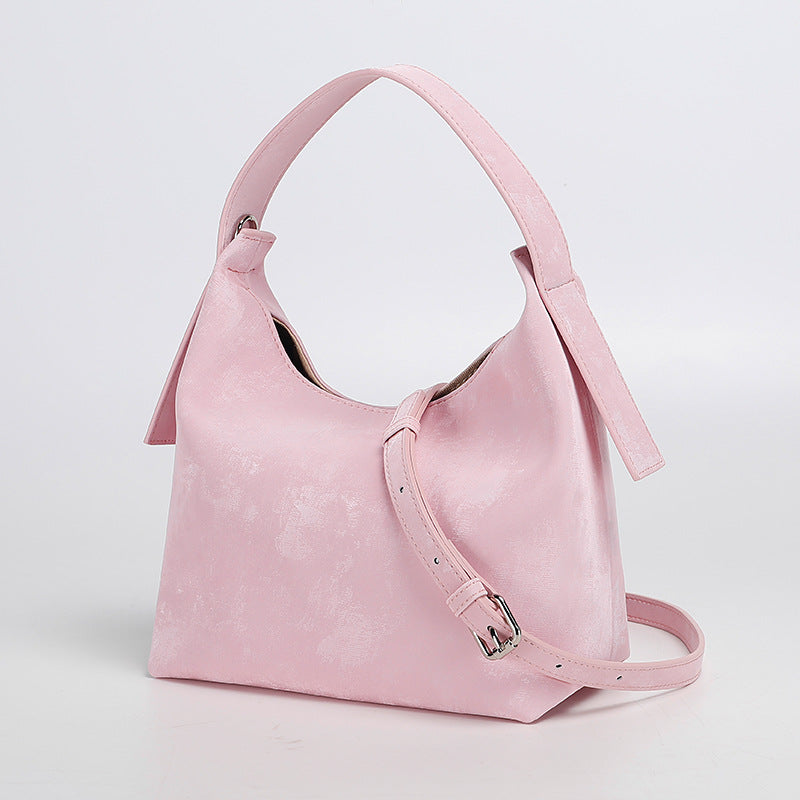 New Chinese Style National Style Satin Lunch Box Bag Niche Satin Gradient Handbag Crossbody Bag Versatile Women's Bag