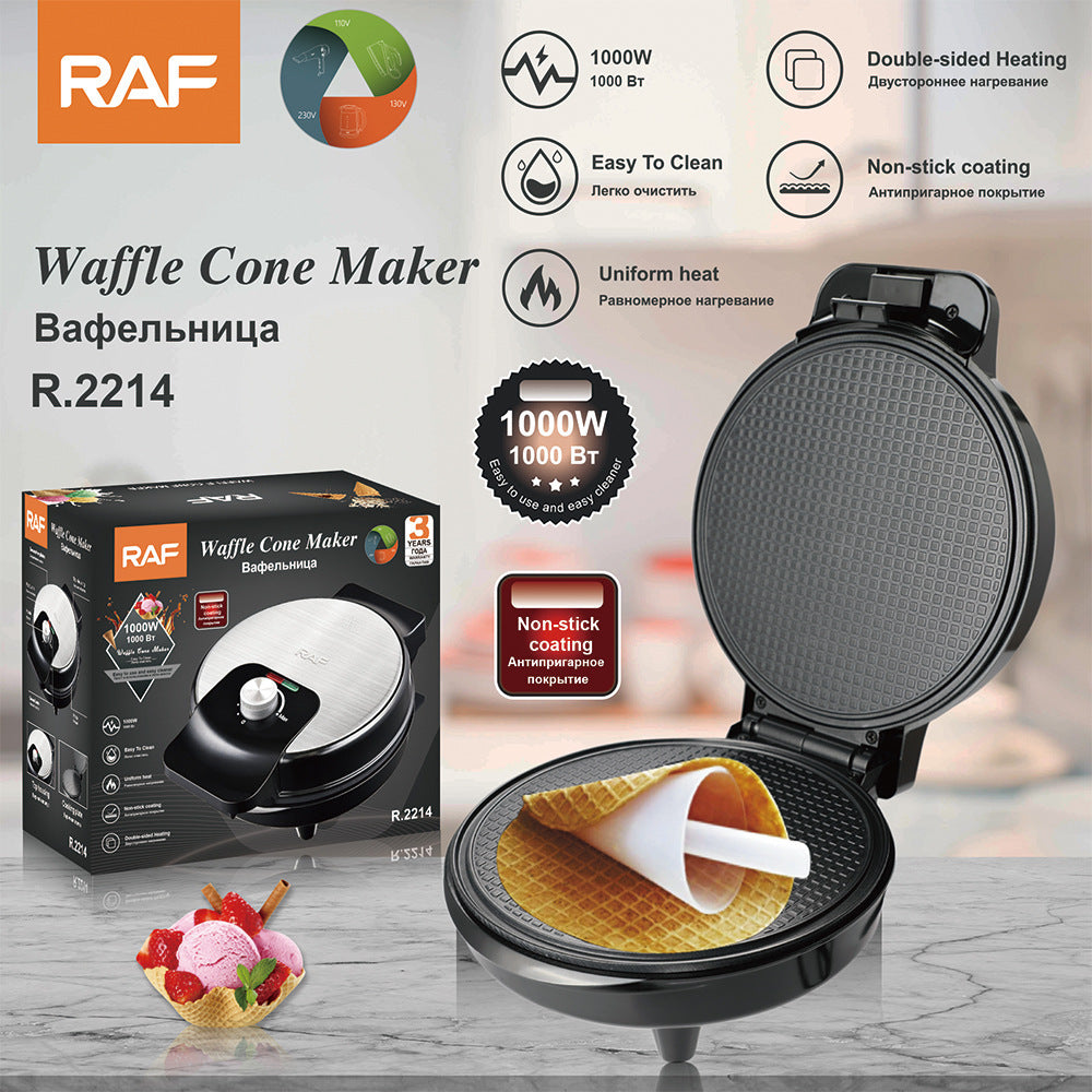 RAF Crepe Maker Pancake Maker Home Use EU Standard Multi-Function US Standard Electric Griddle Breakfast Maker Toaster