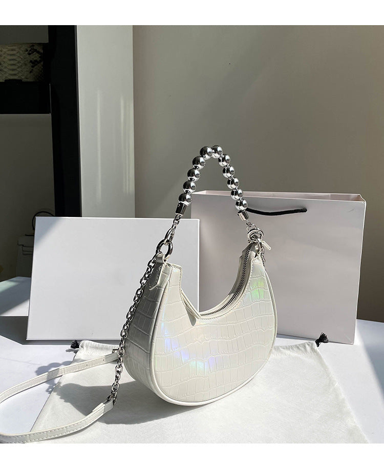 Spring ins Niche New Style Underarm Bag Versatile New Single Shoulder Crossbody Bag for Women Light Luxury Stone Pattern Women's Bag