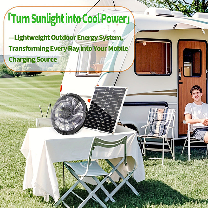 Factory Direct Solar Panel Kit Exhaust Fan Solar Photovoltaic Panel Suitable for Outdoor Chicken Coops Greenhouses Warehouses