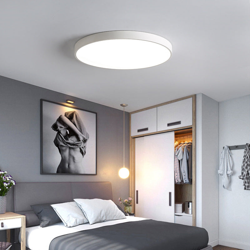 Macarons led Ceiling Light Round Modern Minimalist Bedroom Light Iron Art Ultra-thin Living Room Light Home Balcony Light