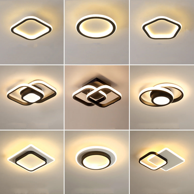 过道灯 入口走廊灯 铁艺楼梯灯 衣帽间LED吸顶灯 阳台灯 中山照明灯具