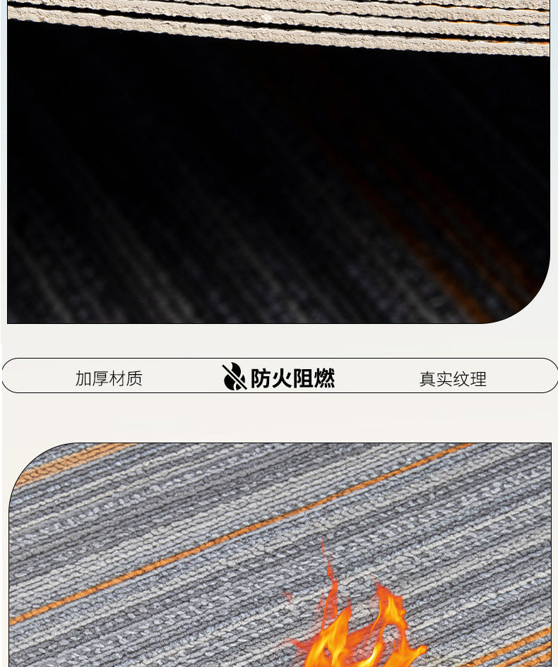 pvc Carpet Floor Stickers Self-Adhesive Commercial Imitation Carpet Ground Renovation Special Plastic Floor Stickers for Cement Floors