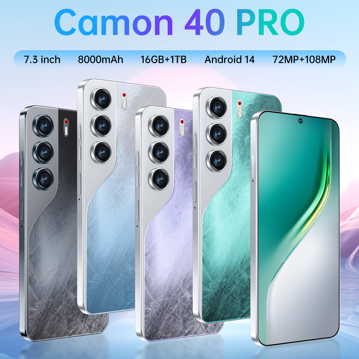 Mobile Phone Camon 40 Pro 7.0New Smart Android Phone Hot Selling List tk Delivery