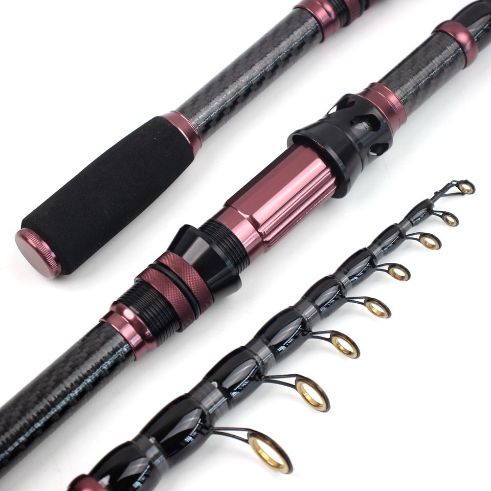 New Ultra Short Sea Rod Carbon High Quality Portable Fishing Rod Retractable Lure Casting Rod Fishing Gear Manufacturer Wholesale