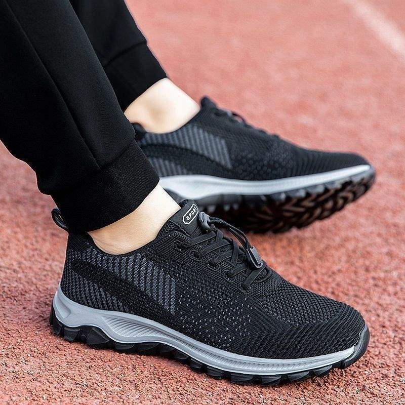 New Large Size Men's Shoes Non-Slip Wear-Resistant Casual Walking Shoes Men's Sports Shoes Dad Shoes Soft Sole Men's Shoes