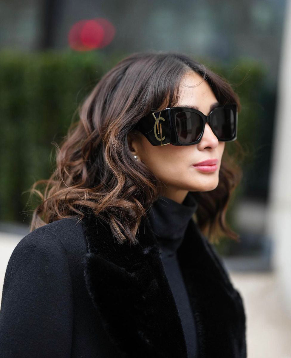 Yang Shulin Style Cat Eye Sunglasses for Women Fashion Large Frame Sunglasses High-end Sun Protection Glasses glasses